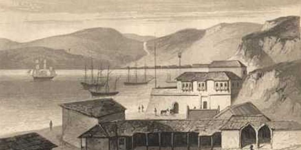 Bahía de Valparaíso, ca. 1820