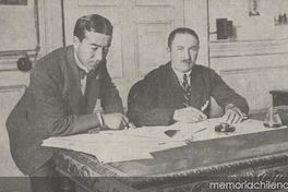 Personal de la sección deportes de El Mercurio de Valparaíso, ca. 1918