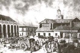 Plaza de Armas de Santiago, 1850