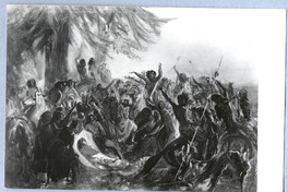 Entierro de araucanos en el Monte, siglo XIX