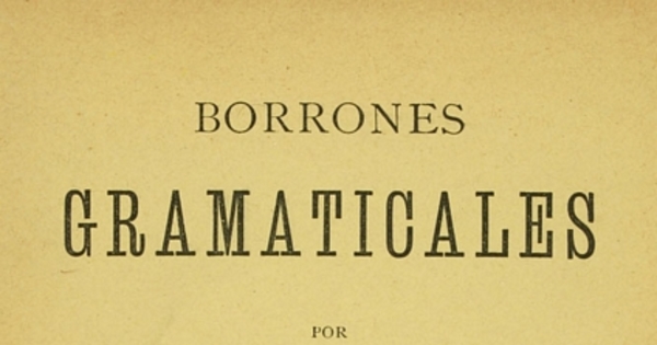 Borrones gramaticales