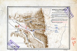 Plano de la Batalla de Chacabuco, 1817