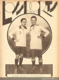 Alfredo Miqueles y Héctor Ramírez los dos aleros notables de Santiago F.C.