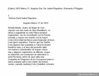 Carta 1812 Mar. 17, Ángeles a sra. Da. Isabel Riquelme