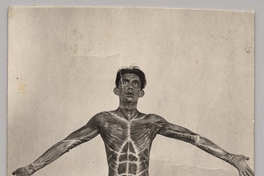 Enrique Noisvander con malla pintada de musculos