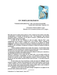 Comentario de Mariño Muñoz Lagos