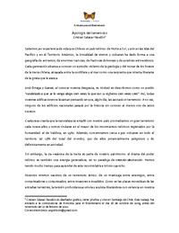 "Apología del terremoto".