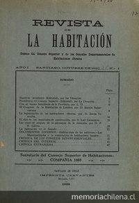 Revista de la habitación: 1ra. época, año 1, no. 1-12, octubre 1920 a octubre de 1921