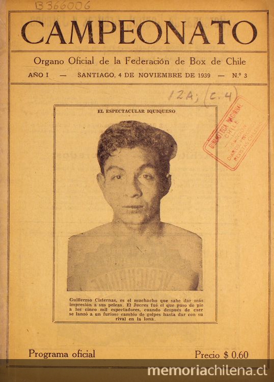 Campeonato: año 1, n° 3, 4 de noviembre de 1939