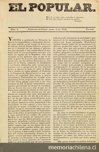 El Popular: n° 6-20, 4 de mayo al 16 de agosto de 1830