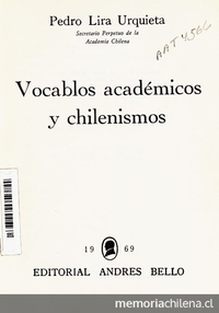 Vocablos académicos y chilenismos