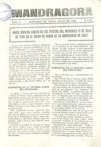 Mandrágora: nº 4, julio de 1940