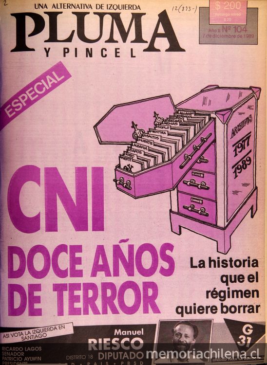 CNI: doce años de terror