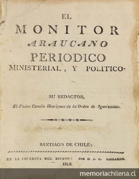 El Monitor Araucano, Santiago, 19 de octubre de 1813