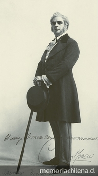 Carlo Morelli, barítono chileno, hermano de Renato Zanelli, 1924