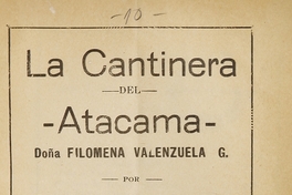 La Cantinera del Atacama : Doña Filomena Valenzuela G.