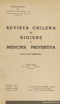 Bibliografía chilena sobre protección médica y social de la madre y el niño
