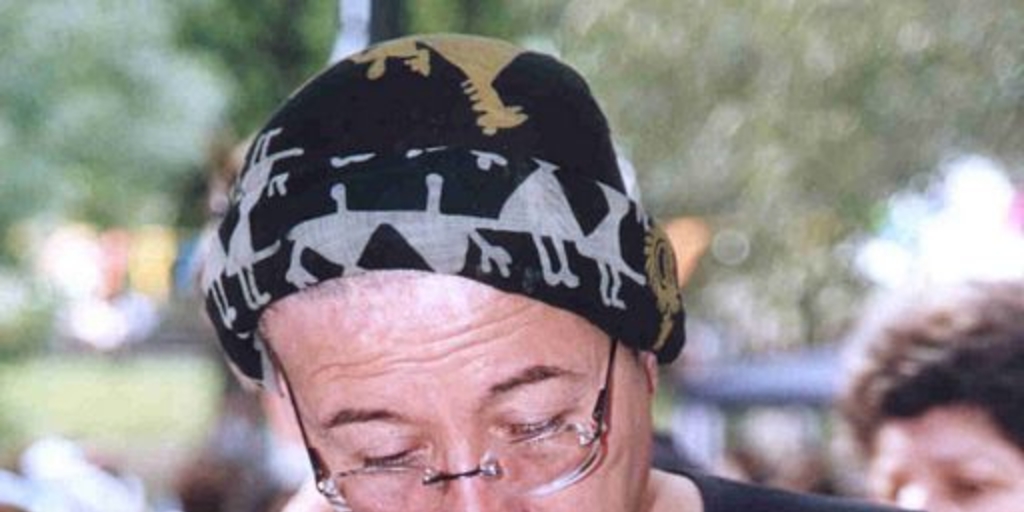 Pedro Lemebel en la Fiesta de la Cultura, 29 de septiembre 2002