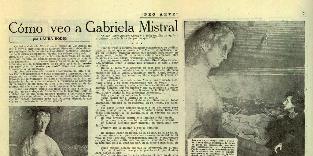 Cómo veo a Gabriela Mistral