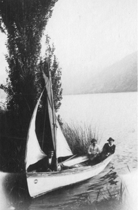 Embarcación en el río Maule, 1922