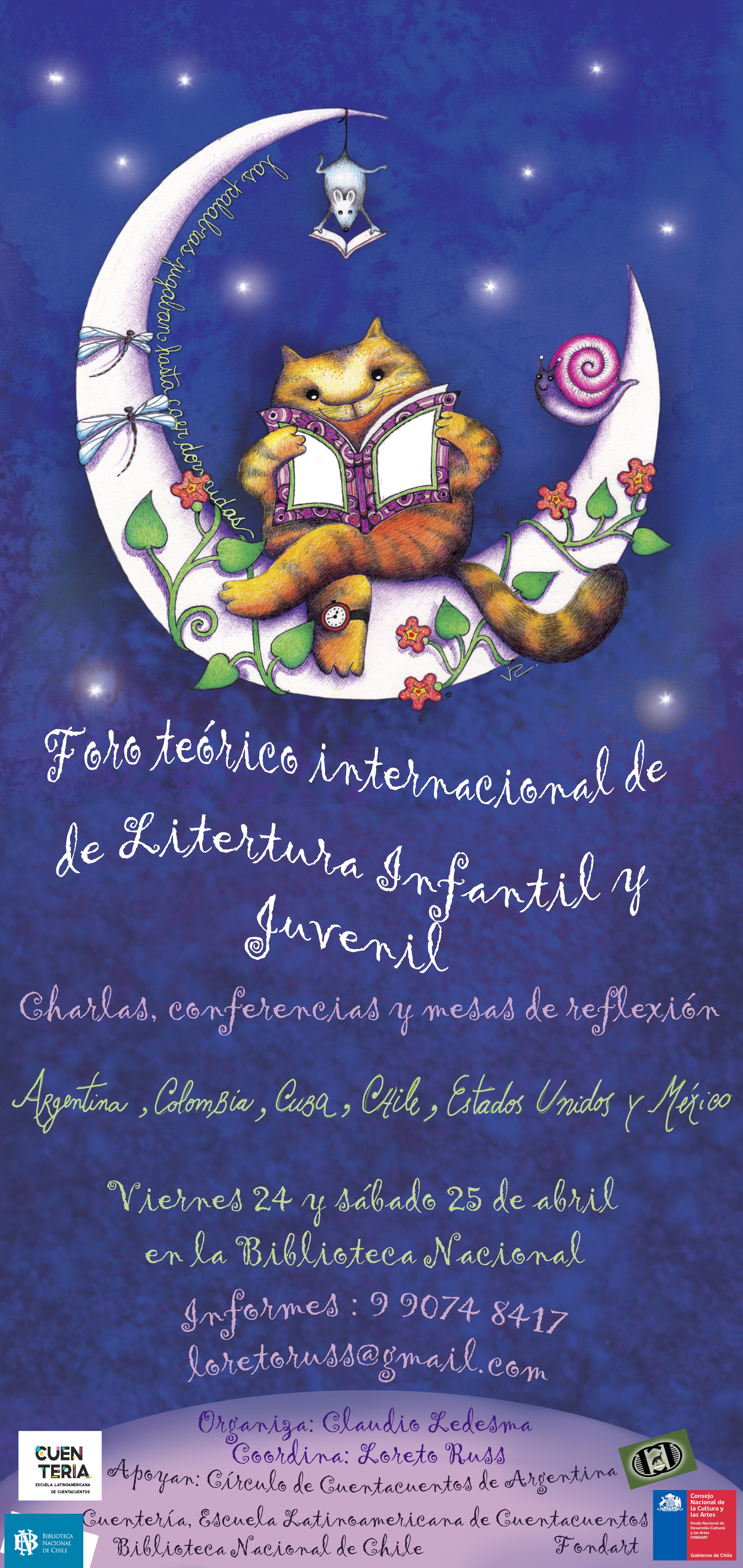 Foro Internacional Teórico de Literatura infantil y juvenil en la Biblioteca Nacional de Chile.