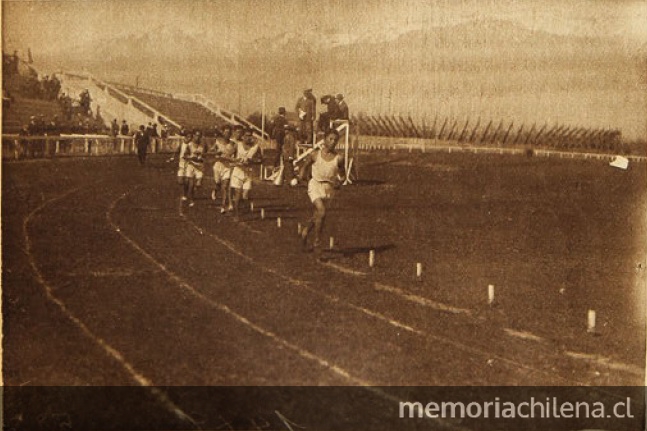Pista atlética de los Campos de Sports, 1923