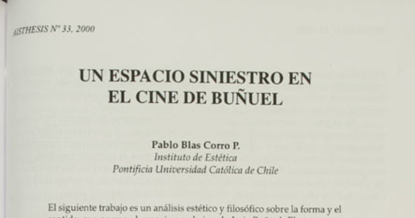 Un espacio siniestro en el cine de Buñuel