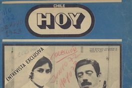 Portada Chile hoy, año 1, número 1, junio 1972