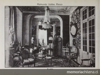 "Salón de la casa de Raimundo Valdés", En Jorge Walton, Vistas de Chile, Santiago, Impr. Barcelona, 1915, p.171