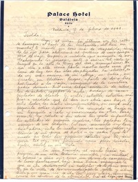 [Carta], 1942 feb. 7 Valdivia, Chile <a> Isolda Pradel  [manuscrito] Oscar Castro.