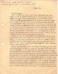 [Carta], 1945 mayo 28 [Santiago?], Chile <a> Oscar Castro
