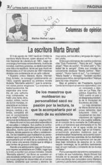 La escritora Marta Brunet