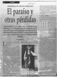 El paraíso y otras pérdidas  [artículo] Roberto Merino.
