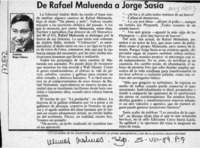 De Rafael Maluenda a Jorge Sasía  [artículo] Antonio Rojas Gómez.