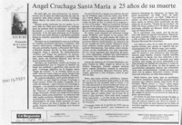 Angel Cruchaga Santa María a 25 años de su muerte  [artículo] Fernando de la Lastra Bernales.