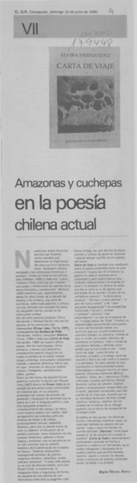 Amazonas y cuchepas en la poesía chilena actual