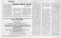 Nuestro Martín Cerda  [artículo] Ramón Díaz Eterovic.