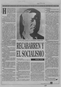 Recabarren y el socialismo  [artículo] Miguel Silva.