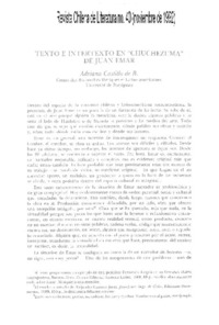 Texto e intertexto en "Chuchezuma" de Juan Emar