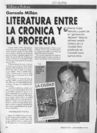 Literatura entre la crónica y la profecía  [artículo] Floridor Pérez.