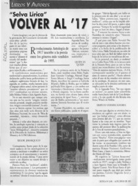 Volver a los '17  [artículo] Floridor Pérez.