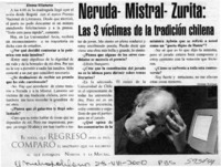 Neruda, Mistral, Zurita, las 3 víctimas de la tradición chilena