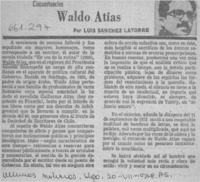 Waldo Atías  [artículo] Luis Sanchéz Latorre.