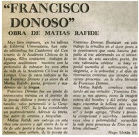 "Francisco Donoso"