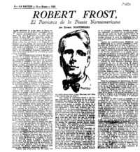 Robert Frost, el patriarca de la poesía norteamericana