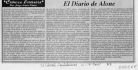 El Diario de Alone  [artículo] Jorge Arturo Flores