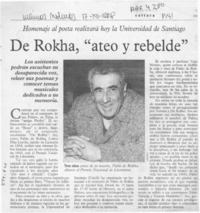 De Rokha, "ateo y rebelde"