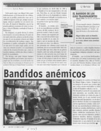 Bandidos anémicos  [artículo] Camilo Marks.