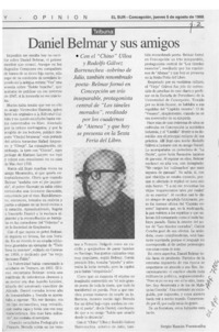 Daniel Belmar y sus amigos  [artículo] Sergio Ramón Fuentealba.