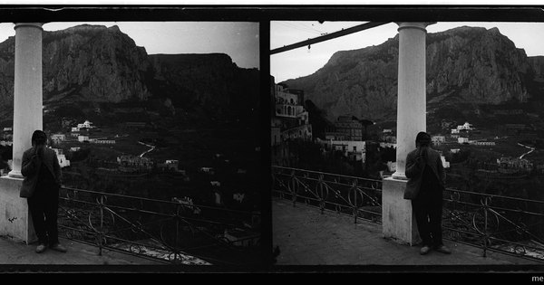 Vista de la montaña, Capri, Napoli, marzo 191?